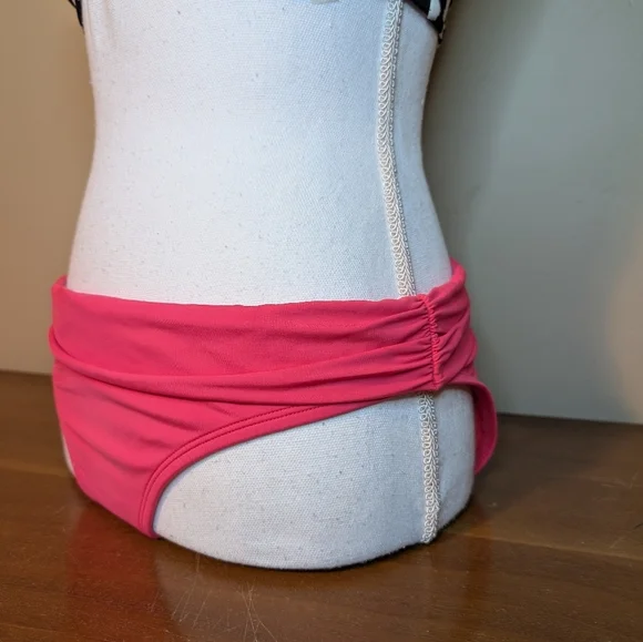 Victoria's Secret Zebra Tie Bikini Top & Pink Kenneth Cole bottom 34C - Picture 5 of 13